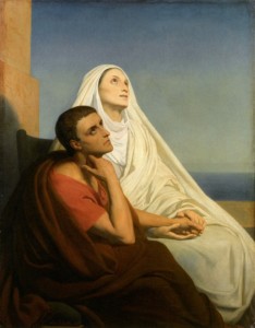 Saint Augustin et Sainte Monique, par Ary Sheffer (1855)