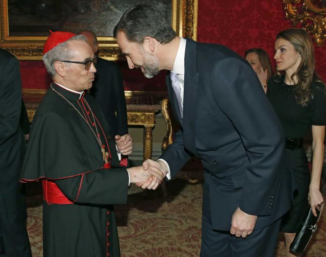 Santos Abril y el Rey Felipe