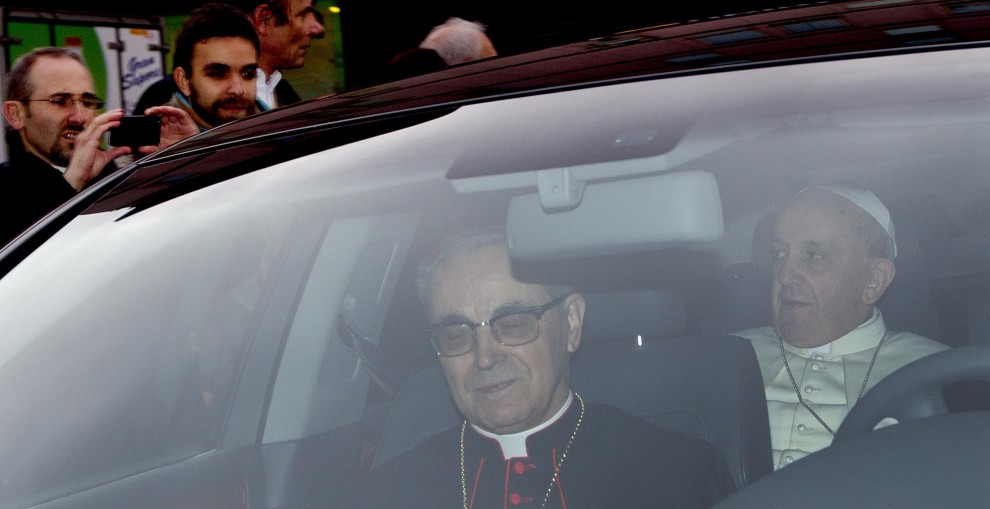 Santos Abril y el Papa Francisco