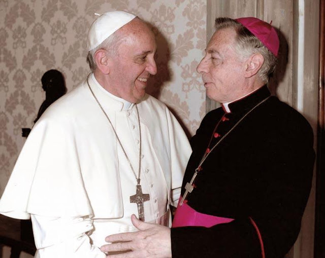El Papa Francisco y Mons. Aguer (Imagen de archivo).